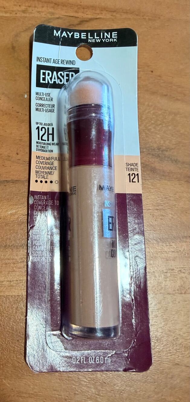 Maybelline Instant Age Rewind Eraser Multi-Use Concealer Shade 121 New Sealed